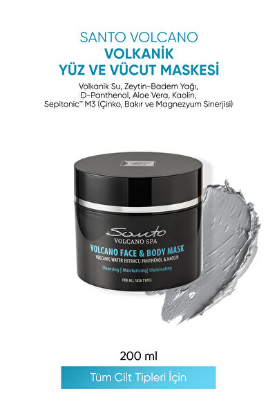Santo Volcano Spa Volkanik Yüz ve Vücut Maskesi