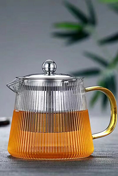 SODELICIOUS COFFEE TEA باشباشة - إبريق شاي زجاجي زن 550 مل بوروسيليكات - 6 عب...