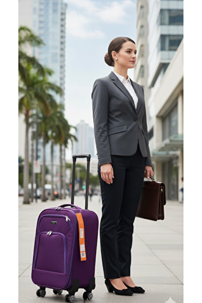 KARİZMA POLO 5 TEKERLİ-DİPLOMAT-ÇOK HAFİF-LÜX SEDEFLİ KUMAŞ (KÜÇÜK) KABİN BOY...