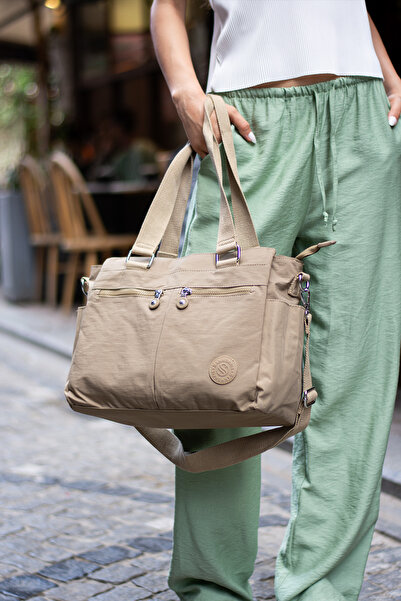 Sanmorris COLORFULLBAG BÜYÜK BOY SUYA DAYANIKLI KRİNKIL KUMAŞ ÇAPRAZ VE OMUZ ...