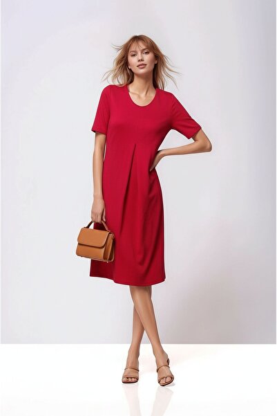 MAMAYAGA Fusta cu jumătate de mânecă pentru damă, cu decolteu, cu volan, roch...