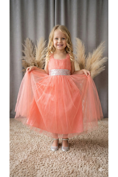 ay yılmaz Kız Çocuk Abiye Gümüş Belli