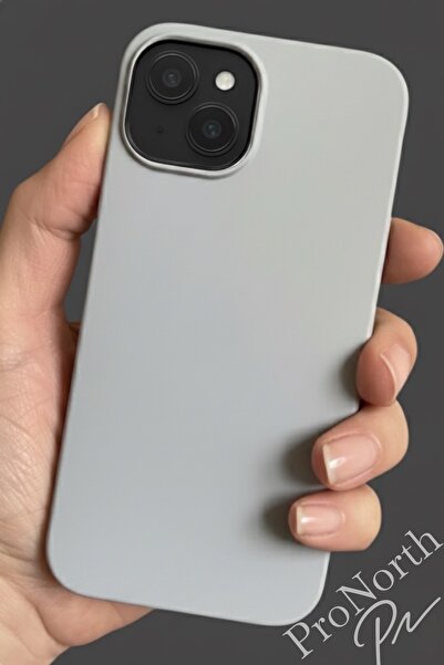 ProNorth Iphone 15 Uyumlu Kılıf Logolu Lansman Soft Yumuşak Içi Kadife Silikon Kapak