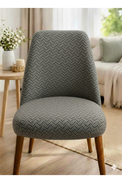 BASHTUGH TİCARET Chair Cover Oval Chair Slipcover - Full Coverage Lycra Washa...