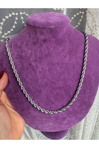 Bylin سلسلة من الفولاذ المقاوم للصدأ طراز عتيق - طول 65 سم / سمك 4 مم