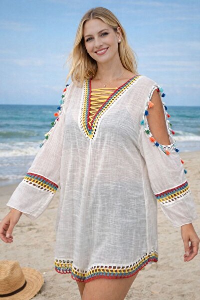 Gönülden Tasarım Poseban dizajn Şile tkanine Motiv plažne haljine Plažna odje...