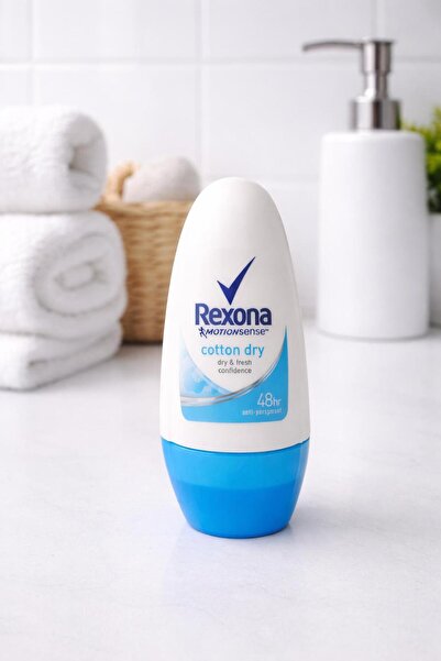 Rexona women Cotton Dry For Dry Fresh Confidence Roll on Deodorant, Mavi Kombo