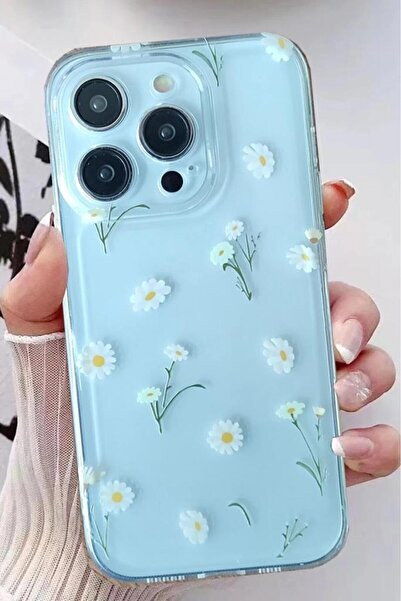 3GEN CASE İphone 15 Pro Kılıf Desenli Şeffaf Silikon Kılıf