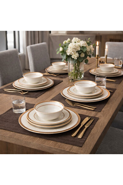 Dania 🍽️ Legacy Luxury Dinnerware Set – 24 Pieces for 6 People ✨
