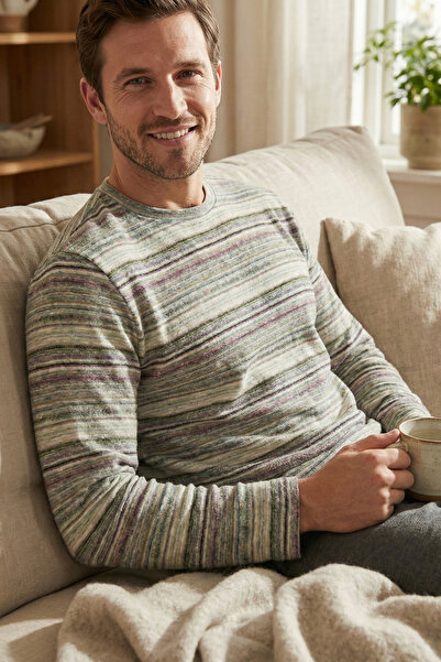 Çapıt %100 Organik Pamuklu Rahat Uzun Kollu Tişört