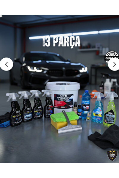 Betax 13 Parça Araç Yıkama Bakım Seti Temizlik Seti Kovalı