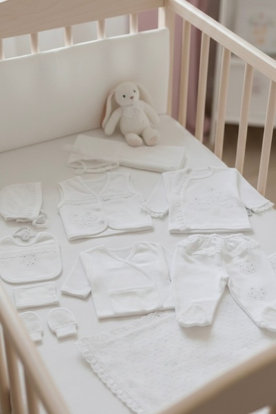 Cherub Baby مجموعة ملابس داخلية لحديثي الولادة مكونة من 10 قطع مطرزة بالفراشا...