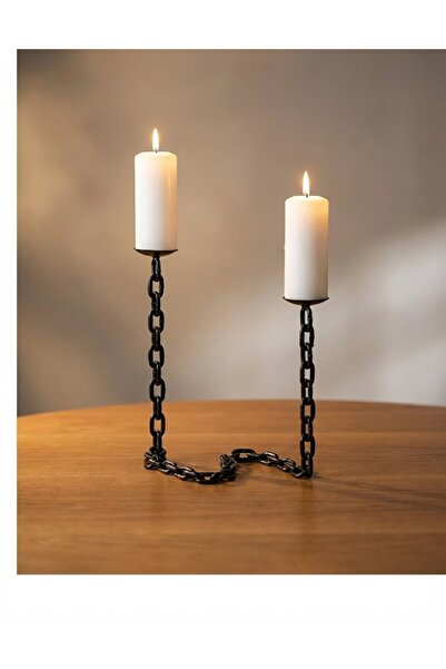 Samsun Demsa Demir Ferforje Dekoratif Demir Zincir Mumluk Ev Dekorasyonu