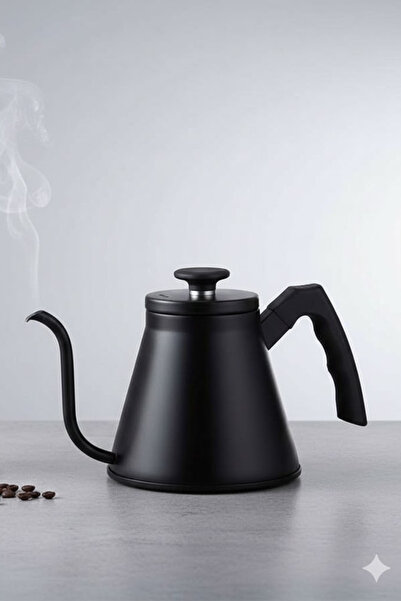 SODELICIOUS COFFEE TEA Barista Kettle Slim Siyah 800 ml (KAHVE DEMLEME, SUYU ...