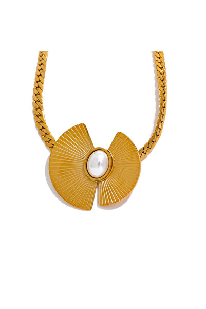 Eva Grace Κολιέ Paulina, χρυσό, κατασκευασμένο από επιχρυσωμένο ανοξείδωτο ατ...