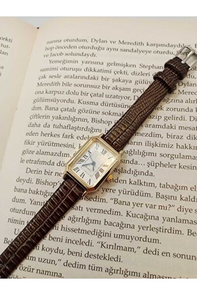 Classy Hare Model Koyu Kahverengi Renk Kordon Yılan Desenli Özel Tasarım Kadı...