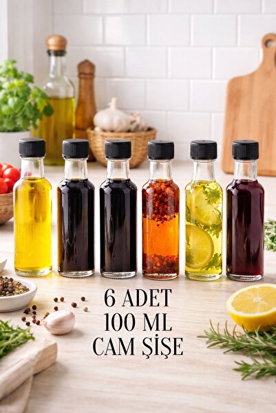 Tanemce 6 Pcs 100ml Clear Dorica Leakproof Lid Round Sauce, Oil Multi-Purpose...