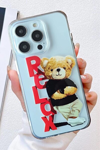 3GEN CASE İphone 15 Pro Kılıf Desenli Şeffaf Silikon Kılıf