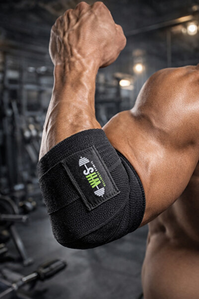 WHS Store SİYAH SARMALI KORUYUCU SPOR DİRSEKLİK