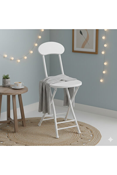 casa rosa Portable folding wooden chair, multi-purpose