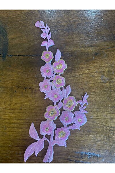 Gönülden Tasarım 25X14 cm Iron-On Embroidery Spring Branch Flower Applique Em...