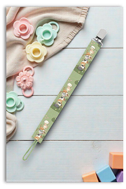 Mia Aurora Yavru Kediler Bebek Emzik Askısı Emzik Zinciri Emzik Tutacağı Emzi...