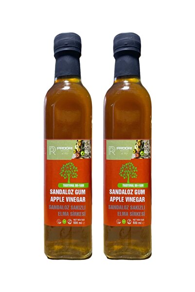 Proori Sandaloz Sakızlı Yeşil Elma Sirkesi Doğal Fermente Canlı Sirke Içilebi...