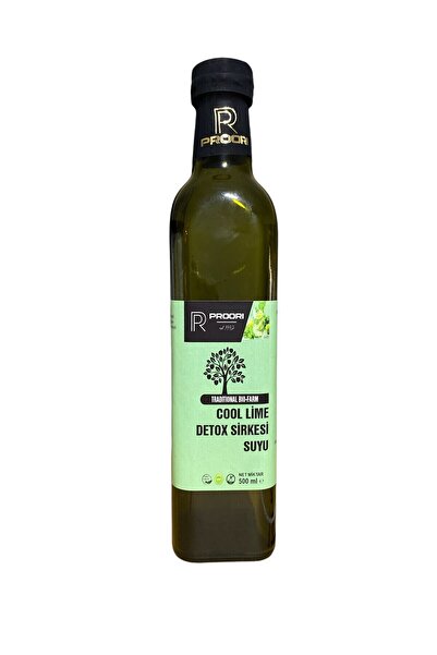 Proori Doğal Cool Lime Detox Sirkesi Suyu Doğal Fermente Canlı Sirke 500 ml