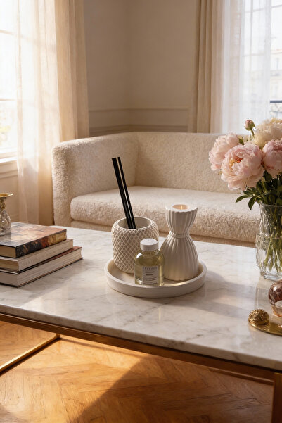 Ftrk Store Japon Kiraz Çiçeği Oda Kokusu & Vanilya Kokulu Dekoratif Mum Seti ...