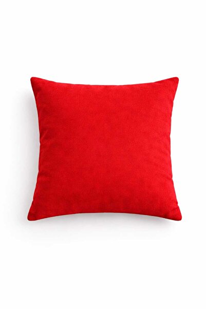 PerdeYap1980 Husă de pernă roșie cu textura catifea (1 bucată)