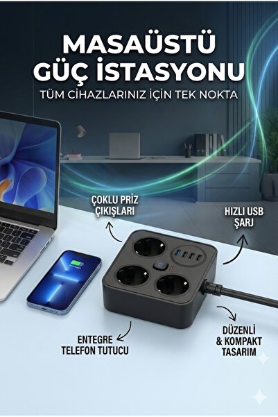 CURRENT PROTECTED socket European Socket Card Type-C Usb 2 m Extension Cable With Safety Switch