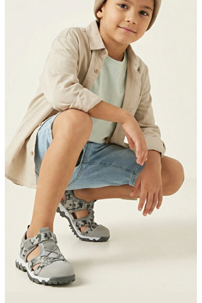 Moda Lime Unisex Çocuk Sandalet Önü Kapalı Sandalet Renkli Sandalet Ortopedik...