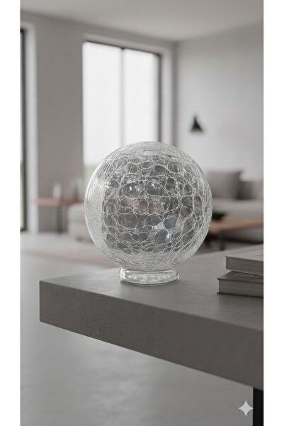 ADA AVİZE Osmanlı Serisi – Şeffaf Çatlak Desenli Dekoratif Avize Camı (20 cm)