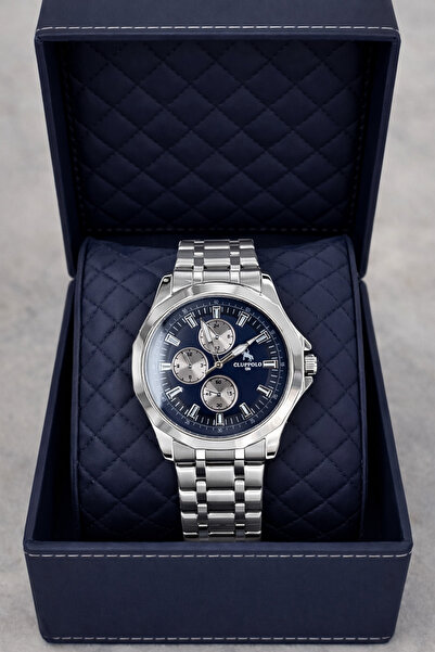 S.POLO Yeni Sezon Gümüş Renk Metal Kordon Erkek Kol Saati Bileklik Hediyeli Babalar Günü Hediyesi