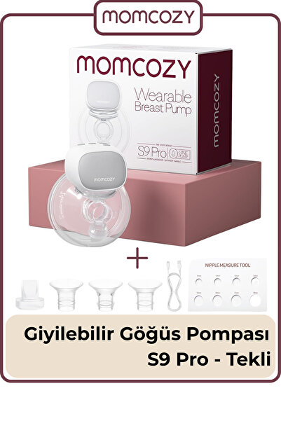 Momcozy S9 Pro Taşınabilir Göğüs Pompası (1 Adet, Gri)