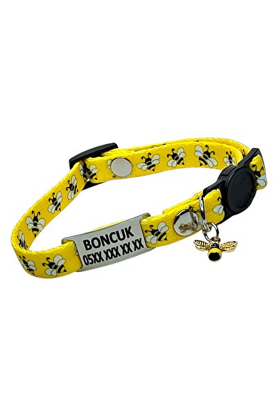 Ayz Aksesuar Güvenlik Kilitli Isimli Kedi Tasması, Sallanmayan Isimlik, Kedi ...