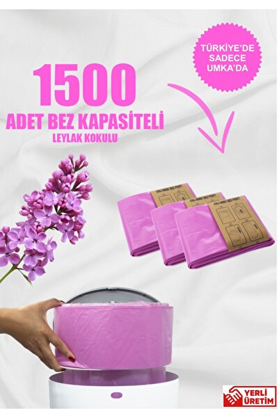 Korbell 1500 Capacity Scented 3 Pack Domestic Garbage Bags Compatible with 16Lt Garbage Bins