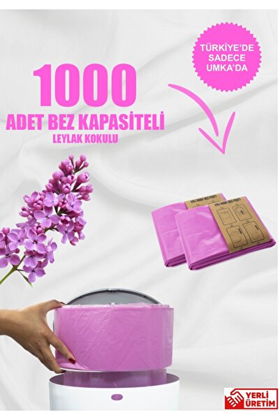 Korbell 16Lt Çöp Kutuları Ile Uyumlu 1000 Adet Bebek Bezi Kapasiteli Kokulu 2 Paket Yerli Çöp Poşeti