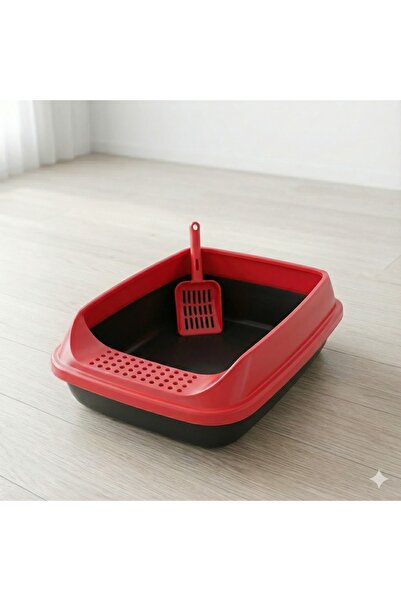 İKONİXPET Kedi Tuvaleti Açık Model | Kürekli, Geniş İç Hacimli, Kolay Temizle...