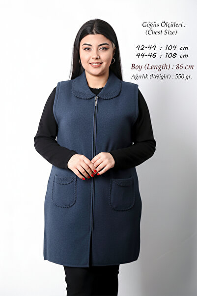 Laden سترة نسائية شتوية مصنوعة يدويًا من الصوف المحبوك بسحاب، سميكة وطويلة، مناسبة للأمهات، عالية الجودة