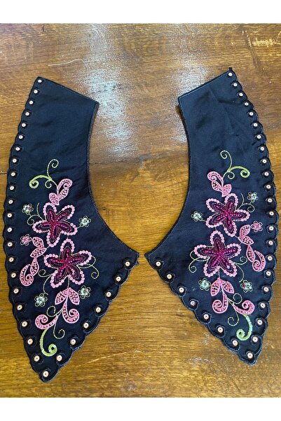 Gönülden Tasarım Nakış Boncuk İşleme Giyim Yaka Aksesuarı 46X12