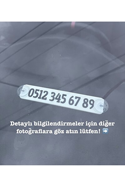 SERÜVENTR Kişiye Özel Araç Numaratörü - Vantuzlu - Kabartmalı 3D Baskı - Oto ...