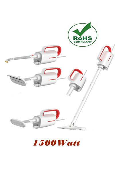 Reidan 1500 Watt Buharlı Temizleyici Buharlı Temizlik Makinesi 6 In 1 Basınçl...