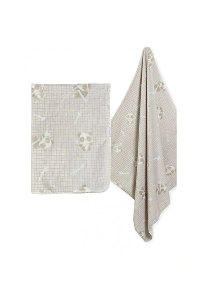 Bibaby بطانية ذكية منفوشة باللون الرمادي