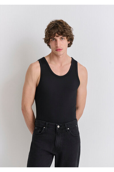 Mavi Bamboo Viscose Blend Black Undershirt 0912318-900