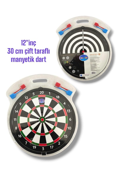 Kartoy 12 İNÇ 30 CM ÇİFT TARAFLI MANYETİK DART