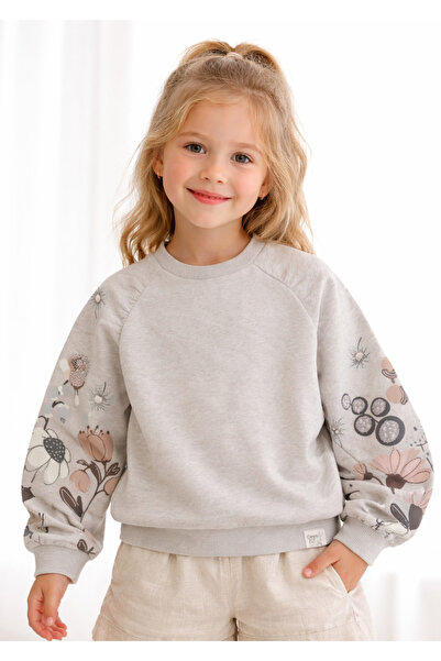 MAYORAL krem çiçekli çocuk Kazağı