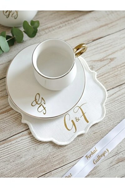 imzatasarım İsme Özel Söz Peçetesi /Söz Mendili /Fincan Sticker Hediyeli