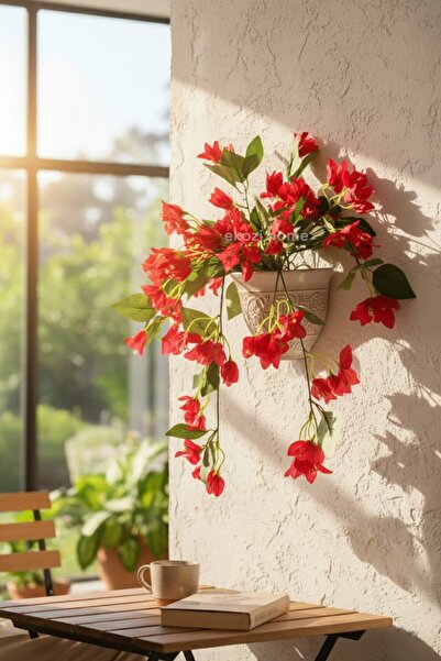 Dekosimge Yapay Sarkan Bitki Begonvil 8 Dallı 70 Cm