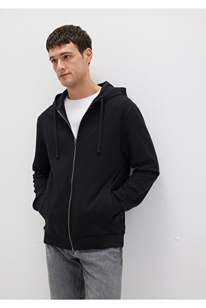 Mavi cu glugă Fermoar negru Swea tricou 0S10423-900